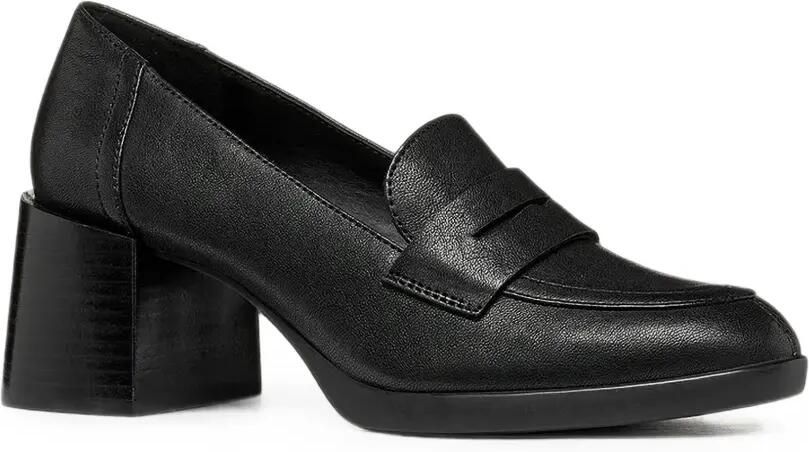 Geox Walk penny pumps met blokhak Zwart - Foto 4