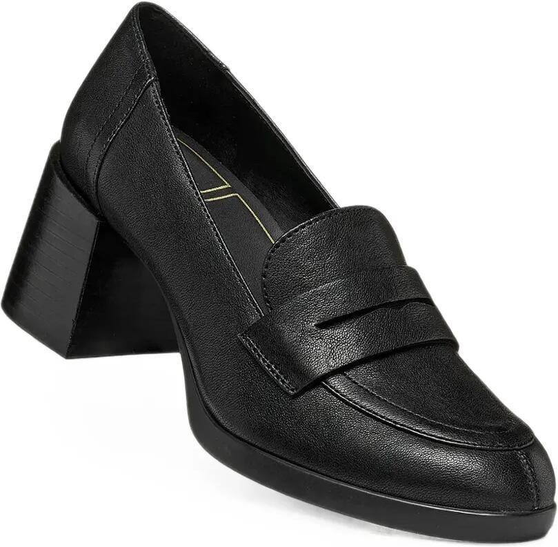 Geox Walk penny pumps met blokhak Zwart - Foto 2