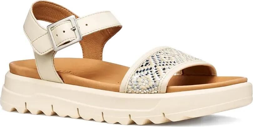 Geox Xand 2.1s sandalen met geometrisch patroon Wit - Foto 4