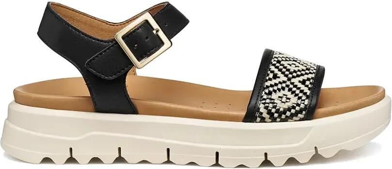 Geox Xand 2.1s sandalen met geometrisch patroon Zwart