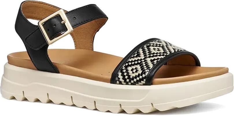 Geox Xand 2.1s sandalen met geometrisch patroon Zwart - Foto 4