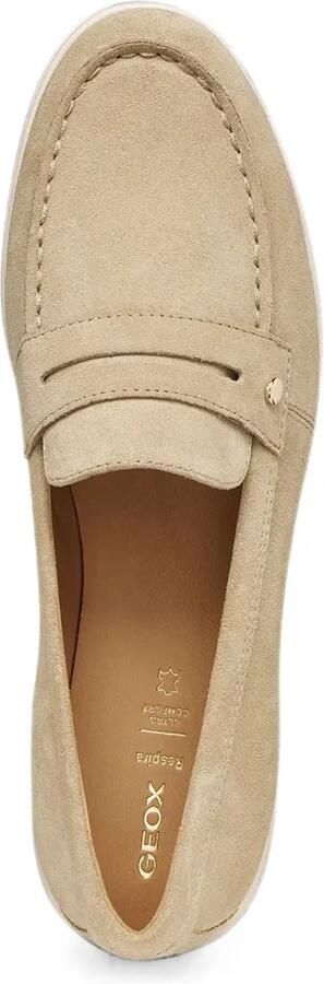 Geox Xand 3 penny loafers met amandelvormige neus Beige - Foto 5