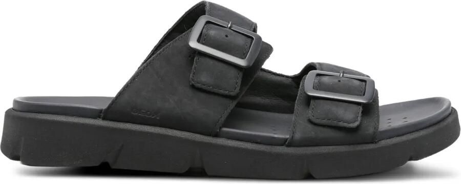 Geox Xand leren sandalen met dubbele gesp Blauw