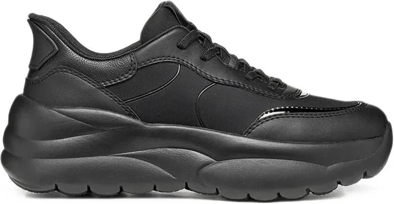 Geox Xtors Plus sneakers met chunky zool en vlakken Zwart