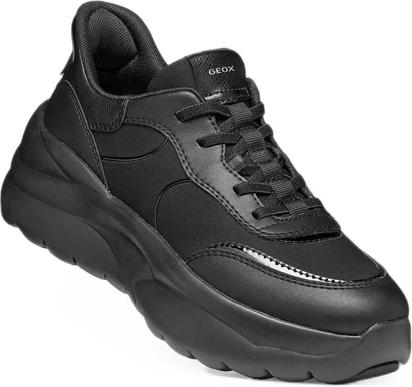 Geox Xtors Plus sneakers met chunky zool en vlakken Zwart - Foto 2