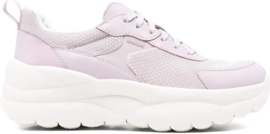 Geox Xtors sneakers met mesh vlak Roze