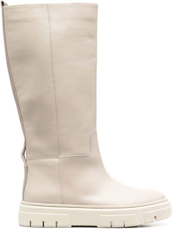 Geox Isotte leren laarzen Beige