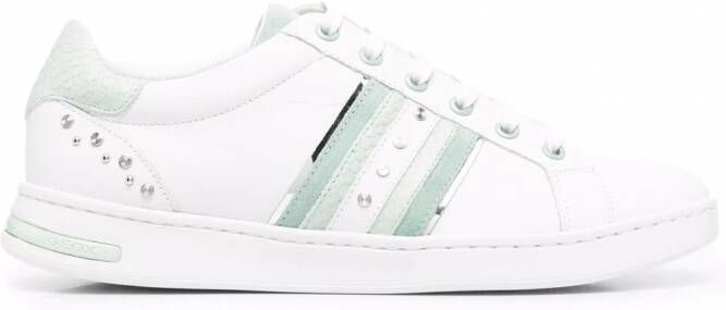 Geox Jaysen sneakers met studs Wit