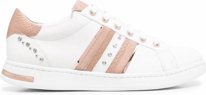 Geox Jaysen sneakers met studs Wit