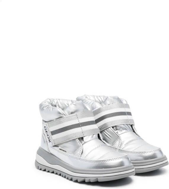 Geox Kids Adelhide AB laarzen met klittenband Zilver