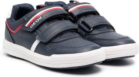Geox Kids Arzach sneakers met klittenband Blauw