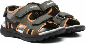 Geox Kids Borealis sandalen met open neus Groen