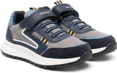 Geox Kids Briezee sneakers met vlakken Blauw