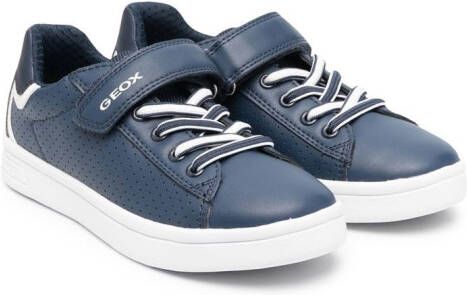 Geox Kids DJRock sneakers met klittenband Blauw