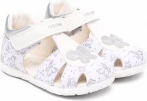 Geox Kids Elthan sandalen met vlinder Wit