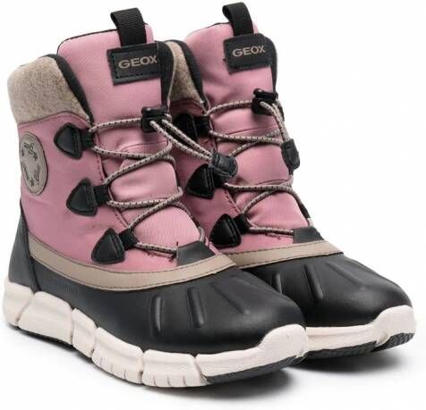 Geox Kids Flexyper enkellaarzen Roze