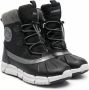 Geox Kids Flexyper enkellaarzen Zwart - Thumbnail 1