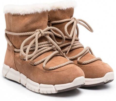 Geox Kids Flexyper AB suède sneeuwlaarzen Bruin