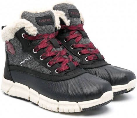 Geox Kids Flexyper ABX enkellaarzen Grijs