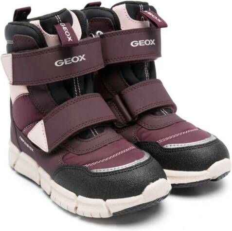 Geox Kids Flexyper laarzen met vlakken Paars