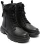 Geox Kids Junette combat boots Zwart - Thumbnail 1
