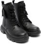 Geox Kids Junette combat boots Zwart - Thumbnail 1