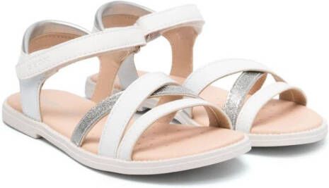 Geox Kids Whinberry leren sandalen Wit