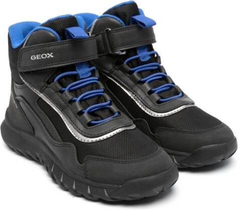 Geox Kids Laarzen met klittenband Zwart