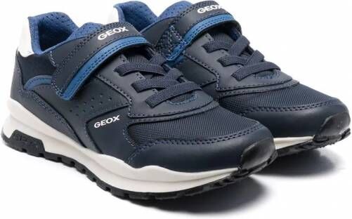 Geox Kids Pavel sneakers met klittenband Blauw