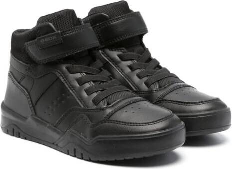 Geox Kids Perth high-top sneakers Zwart