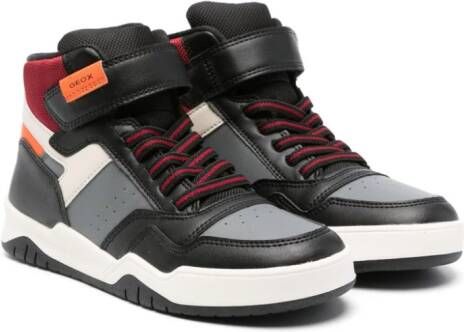 Geox Kids Perth high-top sneakers Zwart