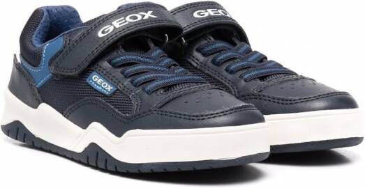Geox Kids Perth sneakers met klittenband Blauw