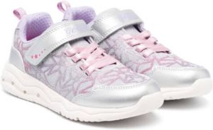 Geox Kids Phyper sneakers met sterprint Zilver