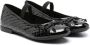 Geox Kids Plie glanzende ballerina's Zwart - Thumbnail 1