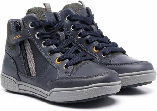 Geox Kids Poseido high-top sneakers Blauw