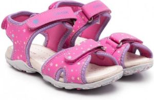 Geox Kids Roxanne sandalen met sterprint Roze