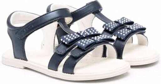 Geox Kids Sandalen met klittenband Blauw