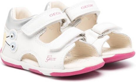 Geox Kids Sandalen met open neus Wit