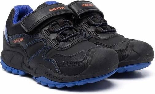 Geox Kids Savage tweekleurige sneakers Zwart