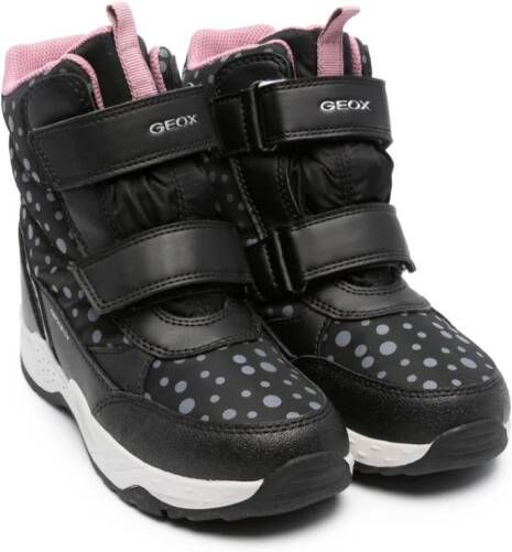 Geox Kids Sentiero enkellaarzen Zwart