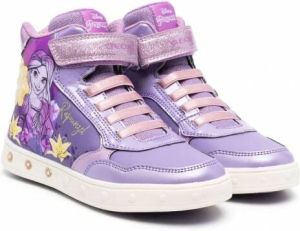 Geox Kids Skylin Rapunzel high-top sneakers Paars