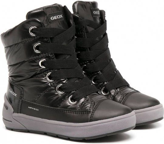 Geox Kids Sleigh Abx enkellaarzen Zwart