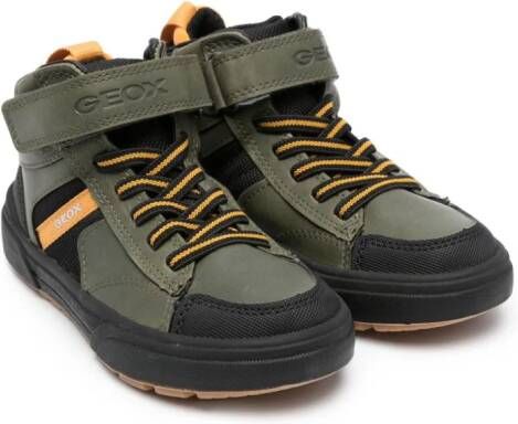 Geox Kids Sneakers met ronde neus Groen