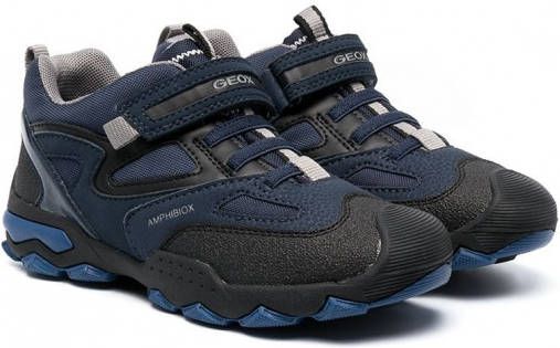 Geox Kids Sneakers met vlakken Blauw