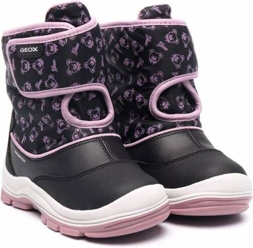 Geox Kids Sneeuwlaarzen met print Zwart