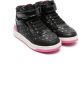 Geox Kids Washiba high-top sneakers Zwart - Thumbnail 1