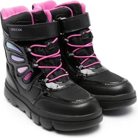 Geox Kids Willaboom laarzen met klittenband Zwart