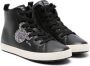 Geox Kids x Disney Kalispera Mickey high-top sneakers Zwart - Thumbnail 1