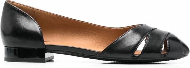 Geox Pheby uitgesneden ballerina's Zwart