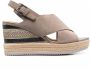 Geox Ponza espadrilles met sleehak Beige - Thumbnail 1